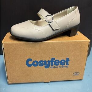 Women's Mary Jane Flats - Light Gray